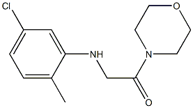 2-[(5-chloro-2-methylphenyl)amino]-1-(morpholin-4-yl)ethan-1-one 구조식 이미지