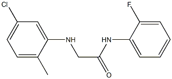 2-[(5-chloro-2-methylphenyl)amino]-N-(2-fluorophenyl)acetamide 구조식 이미지