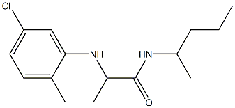 2-[(5-chloro-2-methylphenyl)amino]-N-(pentan-2-yl)propanamide 구조식 이미지