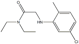 2-[(5-chloro-2-methylphenyl)amino]-N,N-diethylacetamide Structure