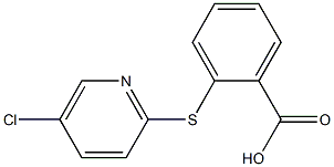 2-[(5-chloropyridin-2-yl)thio]benzoic acid 구조식 이미지