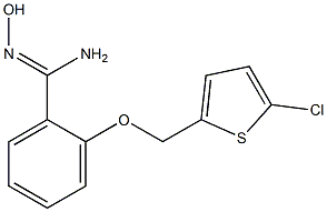 2-[(5-chlorothien-2-yl)methoxy]-N'-hydroxybenzenecarboximidamide Structure