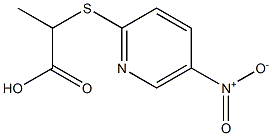 2-[(5-nitropyridin-2-yl)thio]propanoic acid Structure