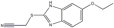 2-[(6-ethoxy-1H-1,3-benzodiazol-2-yl)sulfanyl]acetonitrile Structure