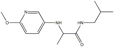 2-[(6-methoxypyridin-3-yl)amino]-N-(2-methylpropyl)propanamide 구조식 이미지