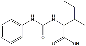 2-[(anilinocarbonyl)amino]-3-methylpentanoic acid Structure