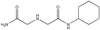 2-[(carbamoylmethyl)amino]-N-cyclohexylacetamide 구조식 이미지