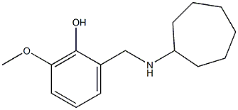2-[(cycloheptylamino)methyl]-6-methoxyphenol Structure