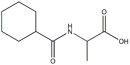 2-[(cyclohexylcarbonyl)amino]propanoic acid 구조식 이미지