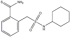 2-[(cyclohexylsulfamoyl)methyl]benzene-1-carbothioamide Structure