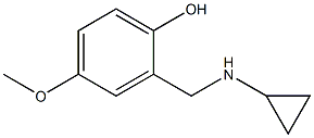 2-[(cyclopropylamino)methyl]-4-methoxyphenol 구조식 이미지