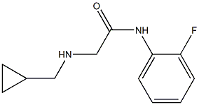 2-[(cyclopropylmethyl)amino]-N-(2-fluorophenyl)acetamide 구조식 이미지