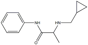 2-[(cyclopropylmethyl)amino]-N-phenylpropanamide Structure