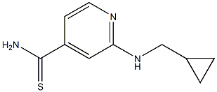 2-[(cyclopropylmethyl)amino]pyridine-4-carbothioamide Structure