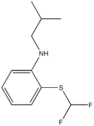 2-[(difluoromethyl)sulfanyl]-N-(2-methylpropyl)aniline Structure