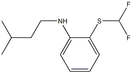 2-[(difluoromethyl)sulfanyl]-N-(3-methylbutyl)aniline 구조식 이미지