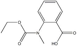 2-[(ethoxycarbonyl)(methyl)amino]benzoic acid 구조식 이미지