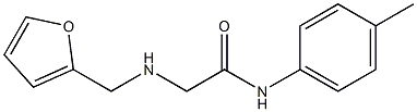 2-[(furan-2-ylmethyl)amino]-N-(4-methylphenyl)acetamide Structure