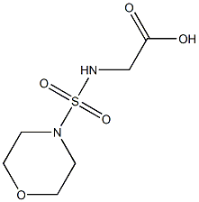 2-[(morpholine-4-sulfonyl)amino]acetic acid 구조식 이미지
