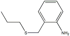 2-[(propylsulfanyl)methyl]aniline Structure
