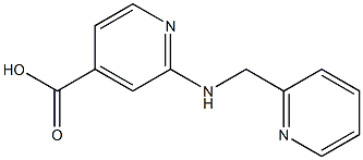 2-[(pyridin-2-ylmethyl)amino]pyridine-4-carboxylic acid 구조식 이미지