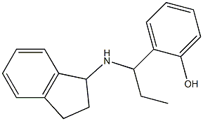2-[1-(2,3-dihydro-1H-inden-1-ylamino)propyl]phenol Structure