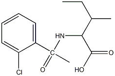 2-[1-(2-chlorophenyl)acetamido]-3-methylpentanoic acid Structure