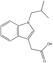 2-[1-(2-methylpropyl)-1H-indol-3-yl]acetic acid Structure