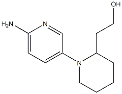 2-[1-(6-aminopyridin-3-yl)piperidin-2-yl]ethan-1-ol Structure