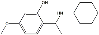 2-[1-(cyclohexylamino)ethyl]-5-methoxyphenol Structure