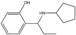 2-[1-(cyclopentylamino)propyl]phenol 구조식 이미지