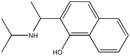 2-[1-(propan-2-ylamino)ethyl]naphthalen-1-ol Structure