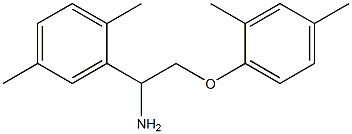 2-[1-amino-2-(2,4-dimethylphenoxy)ethyl]-1,4-dimethylbenzene Structure
