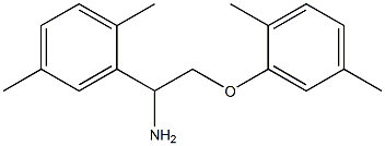 2-[1-amino-2-(2,5-dimethylphenoxy)ethyl]-1,4-dimethylbenzene 구조식 이미지