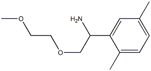 2-[1-amino-2-(2-methoxyethoxy)ethyl]-1,4-dimethylbenzene 구조식 이미지