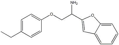 2-[1-amino-2-(4-ethylphenoxy)ethyl]-1-benzofuran Structure
