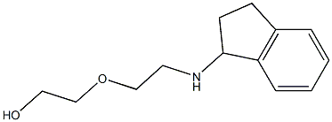 2-[2-(2,3-dihydro-1H-inden-1-ylamino)ethoxy]ethan-1-ol 구조식 이미지