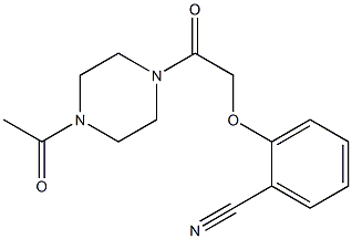 2-[2-(4-acetylpiperazin-1-yl)-2-oxoethoxy]benzonitrile Structure