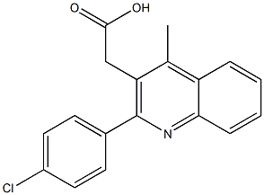 2-[2-(4-chlorophenyl)-4-methylquinolin-3-yl]acetic acid Structure
