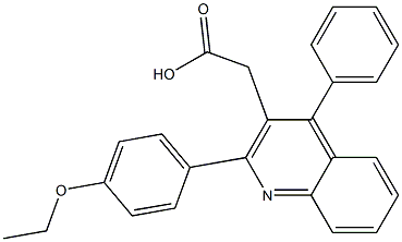 2-[2-(4-ethoxyphenyl)-4-phenylquinolin-3-yl]acetic acid 구조식 이미지