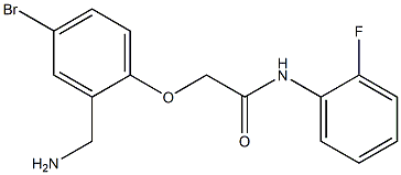 2-[2-(aminomethyl)-4-bromophenoxy]-N-(2-fluorophenyl)acetamide Structure