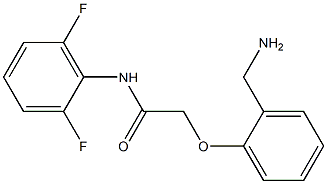 2-[2-(aminomethyl)phenoxy]-N-(2,6-difluorophenyl)acetamide 구조식 이미지