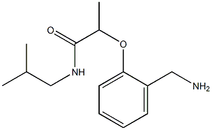 2-[2-(aminomethyl)phenoxy]-N-(2-methylpropyl)propanamide Structure