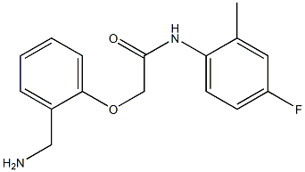 2-[2-(aminomethyl)phenoxy]-N-(4-fluoro-2-methylphenyl)acetamide 구조식 이미지