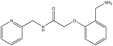 2-[2-(aminomethyl)phenoxy]-N-(pyridin-2-ylmethyl)acetamide 구조식 이미지