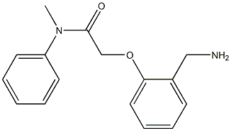 2-[2-(aminomethyl)phenoxy]-N-methyl-N-phenylacetamide 구조식 이미지