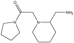 2-[2-(aminomethyl)piperidin-1-yl]-1-(pyrrolidin-1-yl)ethan-1-one 구조식 이미지