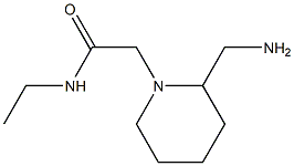 2-[2-(aminomethyl)piperidin-1-yl]-N-ethylacetamide 구조식 이미지