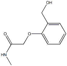 2-[2-(hydroxymethyl)phenoxy]-N-methylacetamide Structure