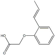 2-[2-(prop-1-en-1-yl)phenoxy]acetic acid Structure